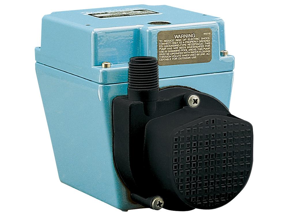 LittleGIANT® 504203 4E-34NR Oil-Filled Pump, 810 gph Flow Rate, 3/4 in FNPT Inlet x 1/2 in MNPT Outlet, 1/12 hp, Thermoplastic/Polypropylene/Viton